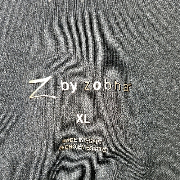 Z By Zobha Black Women's Paterned Leggings - Picture 6 of 10
